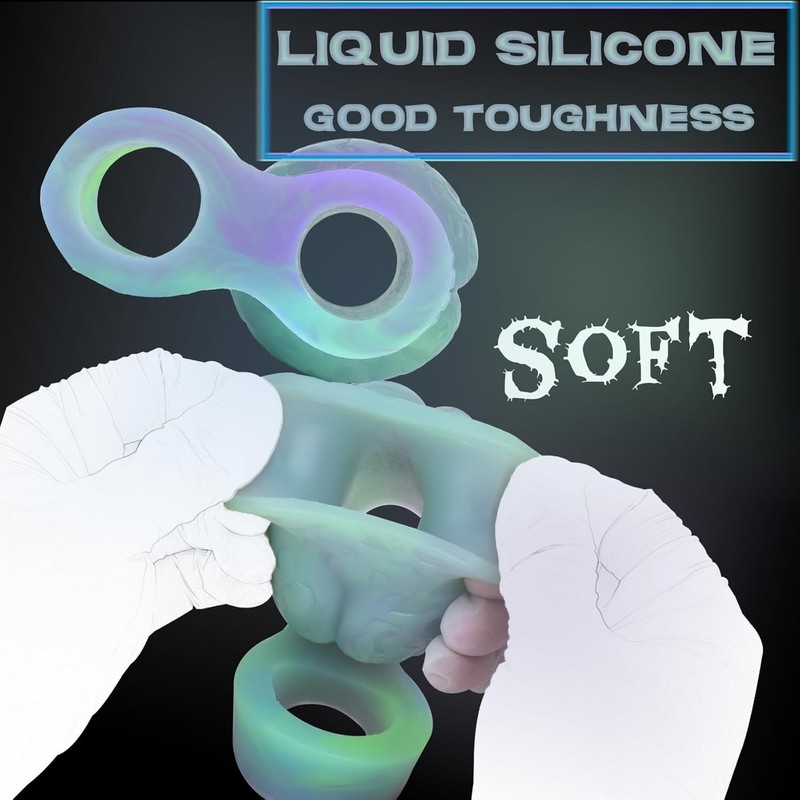 Glow in the Dark Knot Open-Ended Cock Sleeve Girth Extender Enlarger for Men gallery