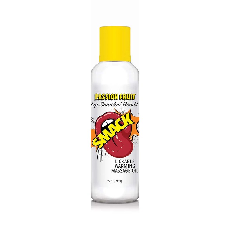Lickable Massage Oil Passion Fruit 2 oz Warming Oil Clear Liquid