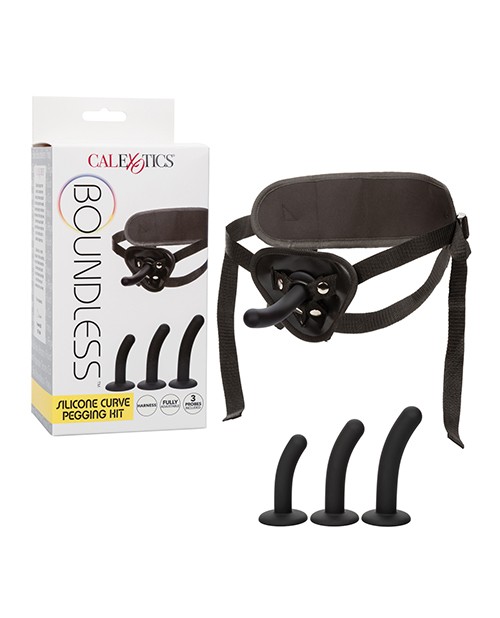 Silicone Curve Pegging Kit-Adjustable Harness & 3 Probes-Unforgettable Pleasure