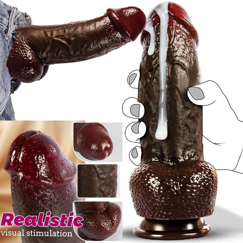 Liquid Silicone Realistic Huge Dildo Cock Suction Cup Women Sex Toys Thick Dong