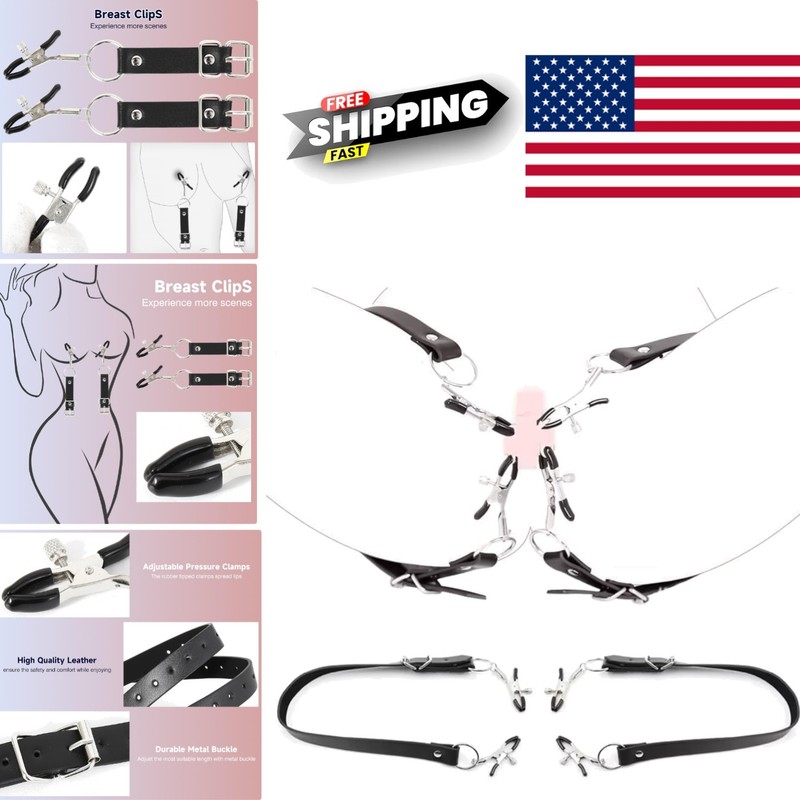 Comfortable Labia Spreader with Adjustable Straps for BDSM Beginners and Experts