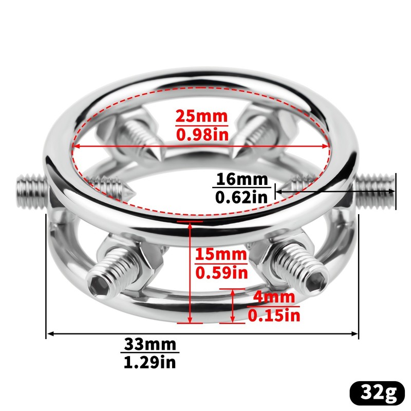 Male Stainless Steel Adjustable Penis Rings Enhancement Delay Ejaculation BDSM