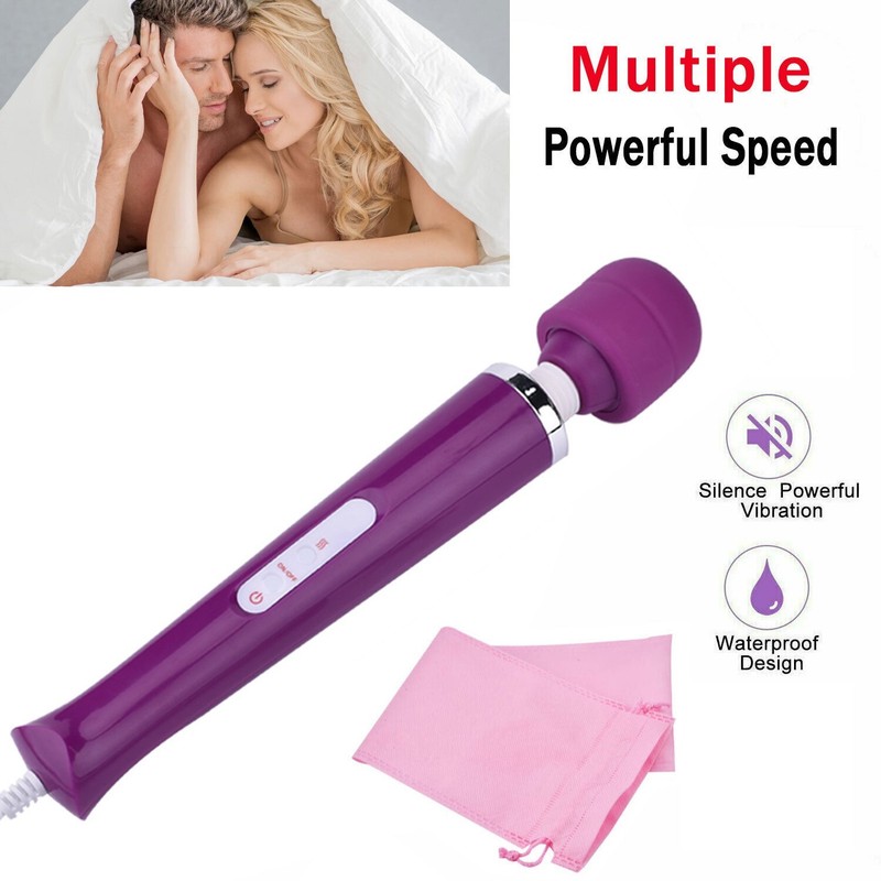 20 Speed Powerful Wired Massager Wand Magic Vibrating Massage Full Body Therapy