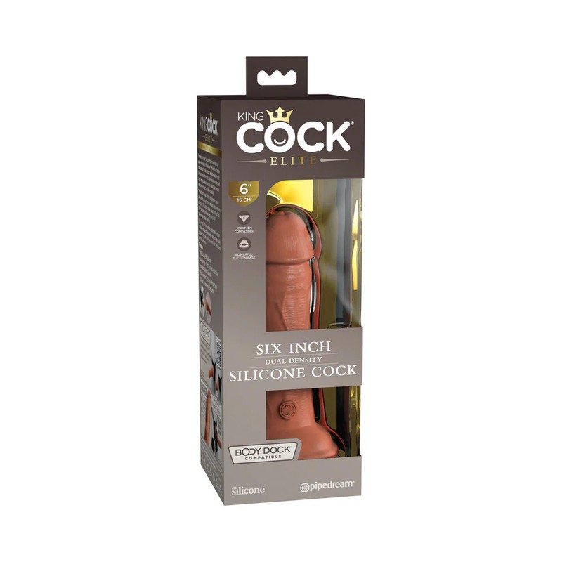 Pipedream King Cock Elite 7in DualDens Sili Tan