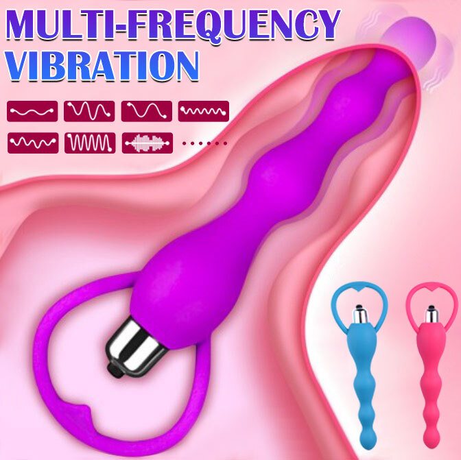 Vibrating Butt Plug Bead Adult Toys Massager Anal Sex Toy for Women Men Couple gallery