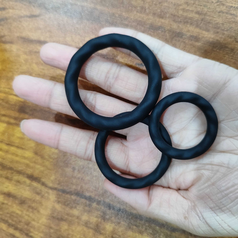 3pcs Cock Rings Super Strong Stretchy Stay Hard Penis Stretcher Enhance Sex Toys gallery