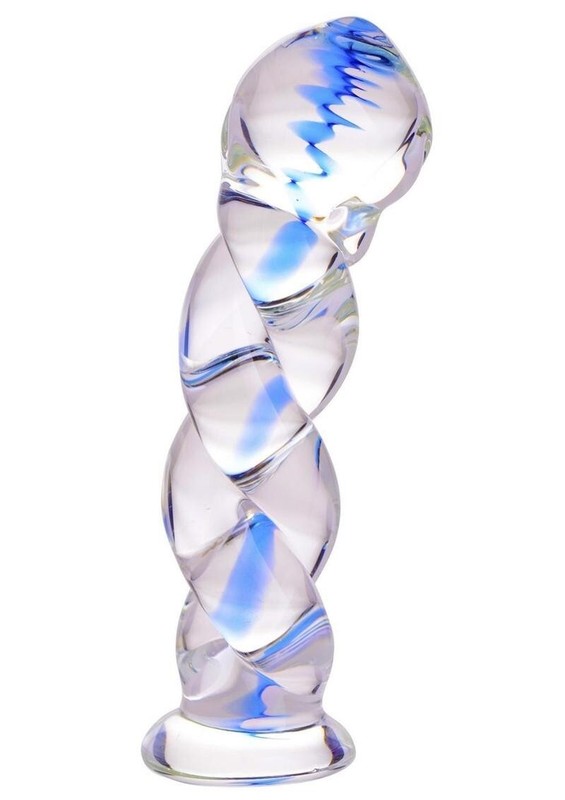 Prisms Erotic Thick Curved Girth Smooth Glass Anal Butt Plug Ass Sex-Toys