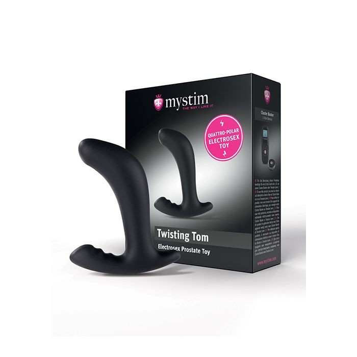 Mystim Twisting Tom – with e-stim – Black