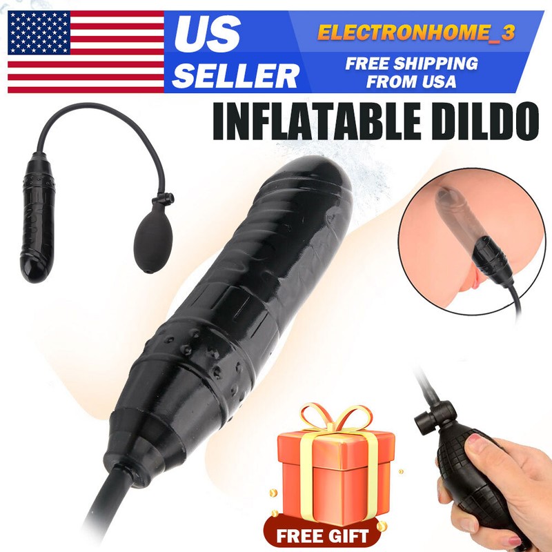 INFLATABLE EXTRA-HUGE-Male Prostate-ANAL BUTT-PLUG-Dildo-Bead-MEN-WOMEN-SEX-TOYS