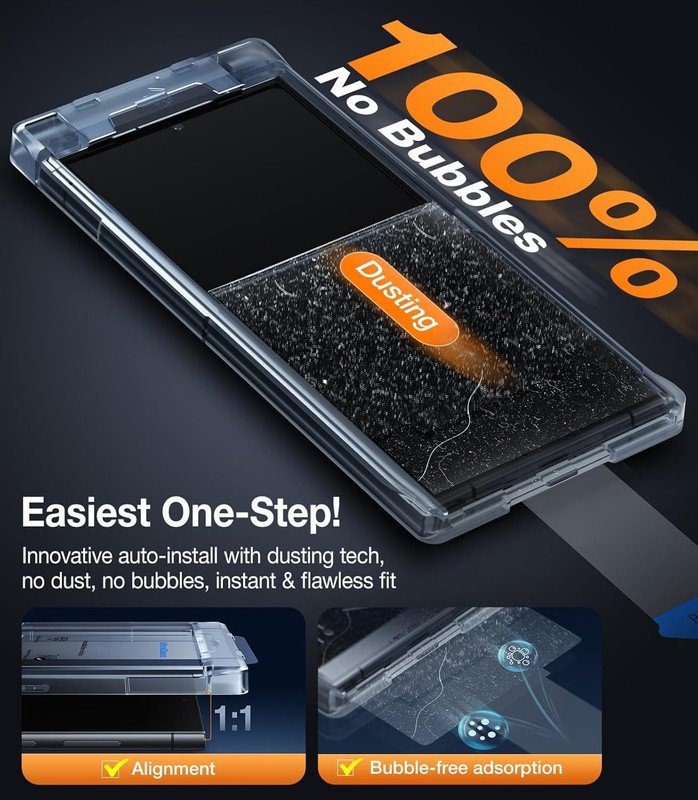 Ultimate Protection Screen Protector for Samsung Galaxy S24 Ultra 2 Count gallery