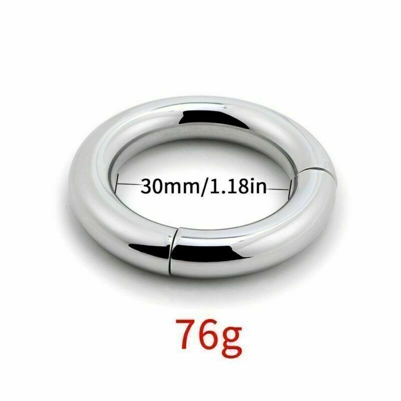 Male Ball Stretcher Chastity Ring 304 Stainless Steel Ball Stretching Weights