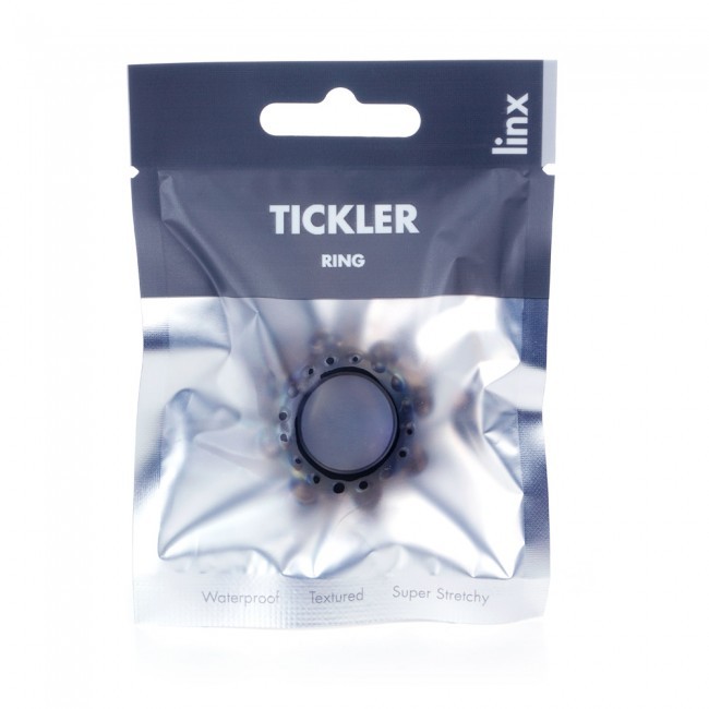 Linx Tickler Nubs Texture Penis Ring Smoke 2&Prime; Stretchy Phthalate & Latex Free