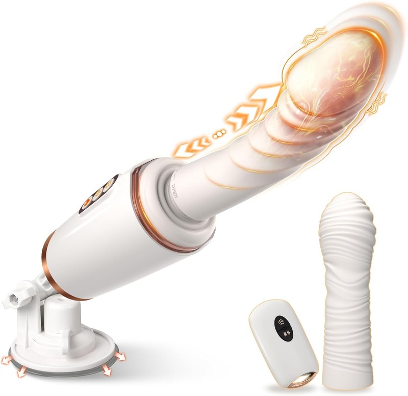 Sex Machine Thrusting Dildo Vibrator – 14 Vibrating & Thrusting Modes for Women