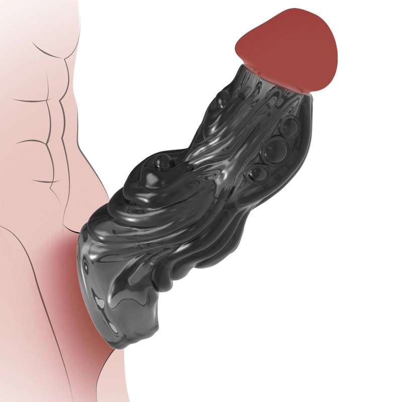 Big Reusable Cock Ring Sleeve Glans Penis Enlarger Delayed Ejaculation Extender gallery