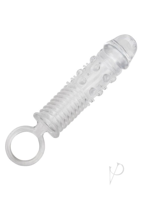 Textured Extension Set Penis Sleeves (3 piece) - Clear gallery