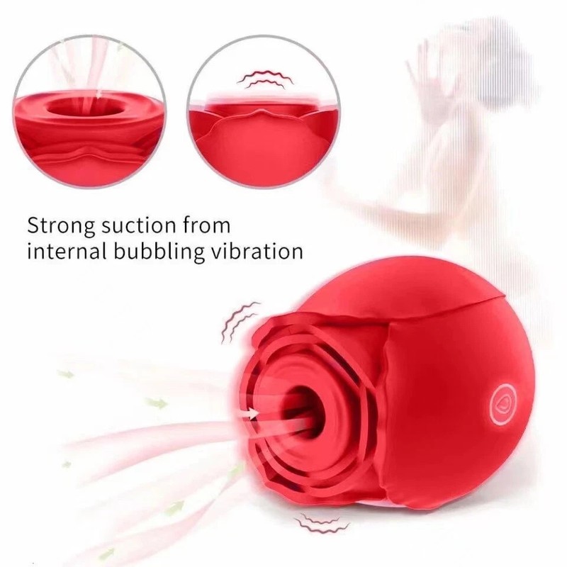 10-speed Rose Vibrator G-spot Dildo Clitoral Sucking For Women Sex Toys gallery