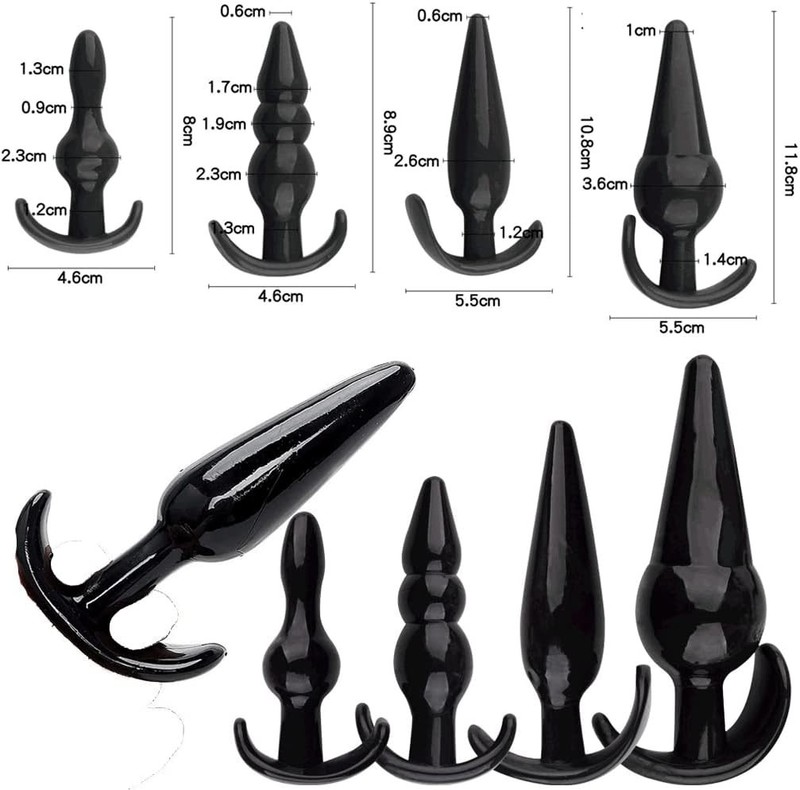 32 Piece Silicone Bondage Restraint Kit Waterproof Vibrator and Anal Plug Set gallery