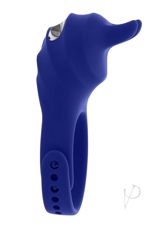 Zero Tolerance Adjustable Fun Ring Rechargeable Silicone Cock Ring - Blue gallery
