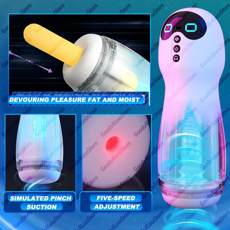 Automatic Male Masturbaters HandsFree Sucking Mastubator Cup Sex Toys for Men