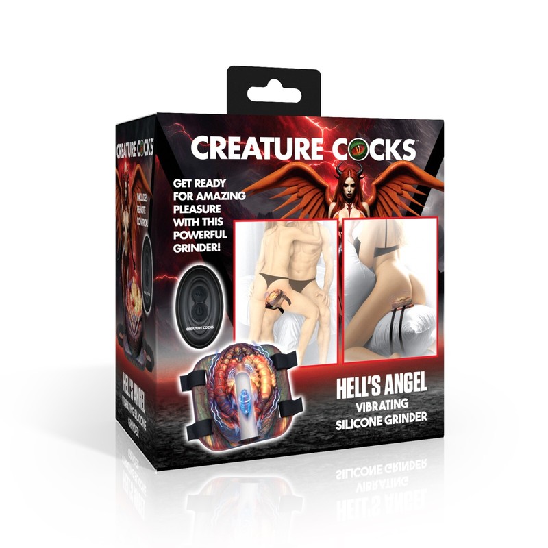 Creature Cocks Hell&rsquo;s Angel Rechargeable Vibrating Silicone Grinder