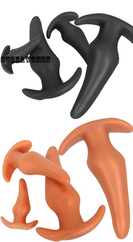 Liquid Silicone Anal Plug Adult Massager Dildo Masturbator Various Sizes Sex Toy gallery