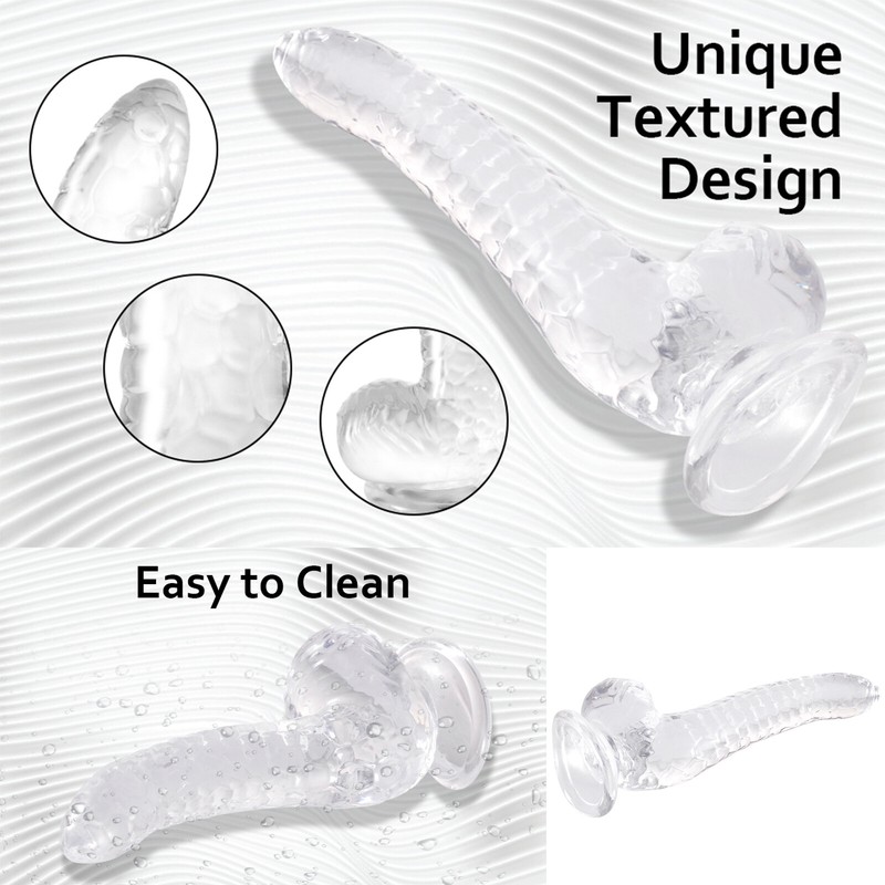 Dildo For Men Butt Anal Plug Unique 8.46" TPE Penis Suction Cup Women Sex Toys gallery
