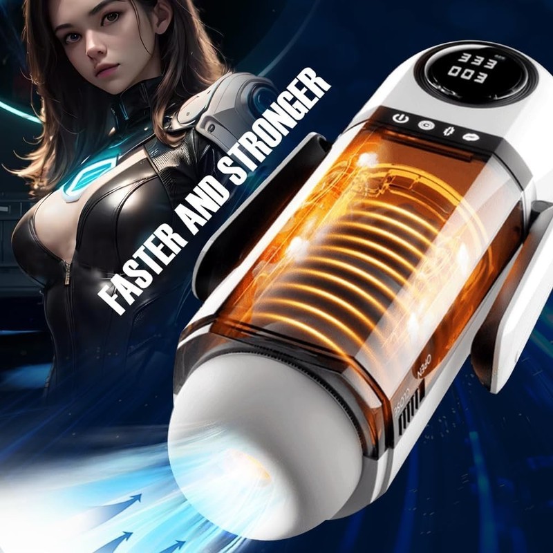 Automatic Masturbaters Thrusting Suction Squeeze Vibration Stroker Men Sex Toy