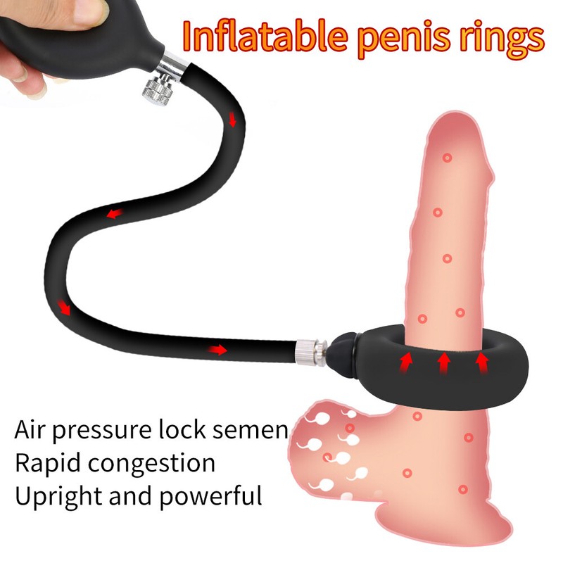 Inflatable Penis Pump Cock Rings Anal Butt Plug Bondage Open Mouth Gag Sex Toys gallery