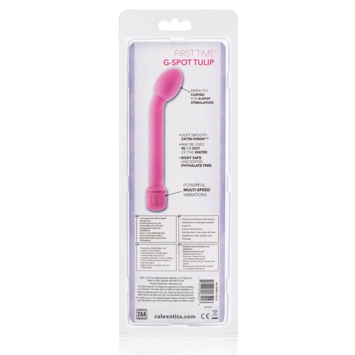 G Spot Tulip Vibrator Pink Waterproof Multi Speed ABS Toy Battery gallery