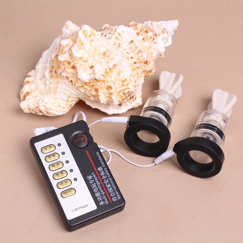 E-stim Nipple Sucker Shock Breast Clitoris Stimulate Massager Women Men Sex Toys gallery