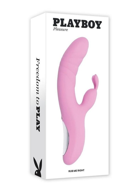 Playboy Rub Me Right Silicone Thrusting G-Spot Rabbit Vibrator
