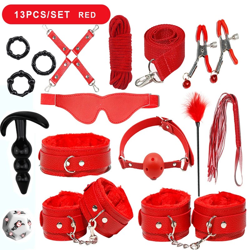 Sexy Toys Set for Adults Mouth Plugs Whip Sexy Suit Couples Game Accessories