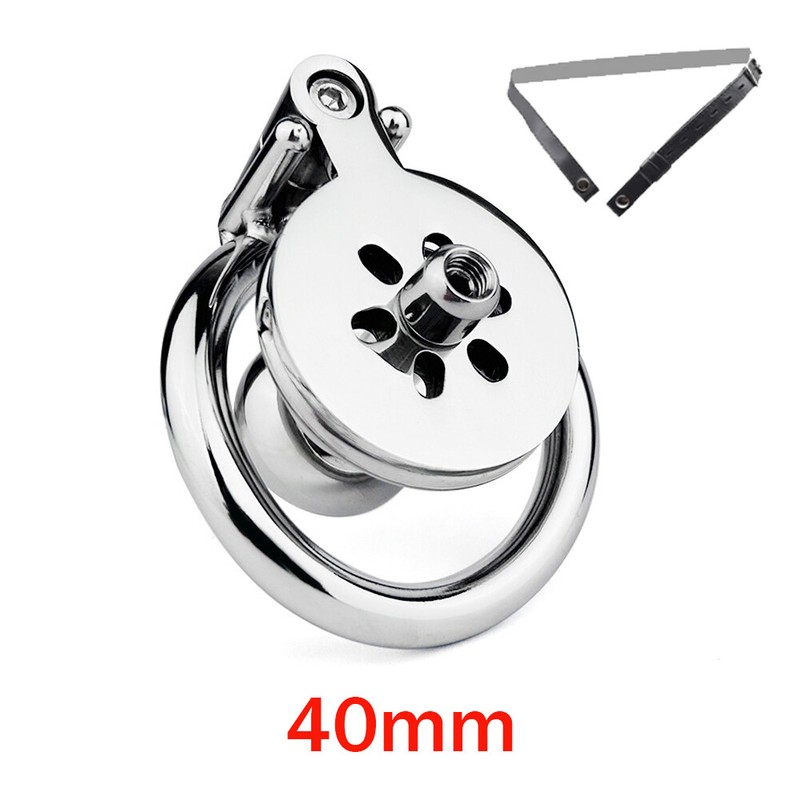 Sissy Hardcore Inverted Male Chastity Cage Key Lock Stainless Steel Device New