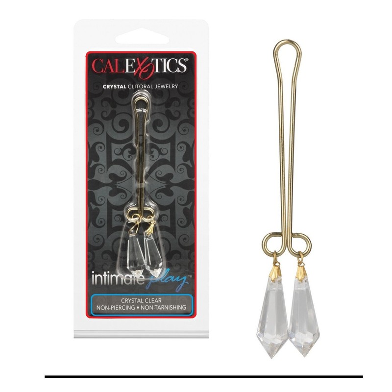 Intimate Play Crystal Clitoral Jewelry (Non-piercing) Clit Clamps Pussy Sex Toys