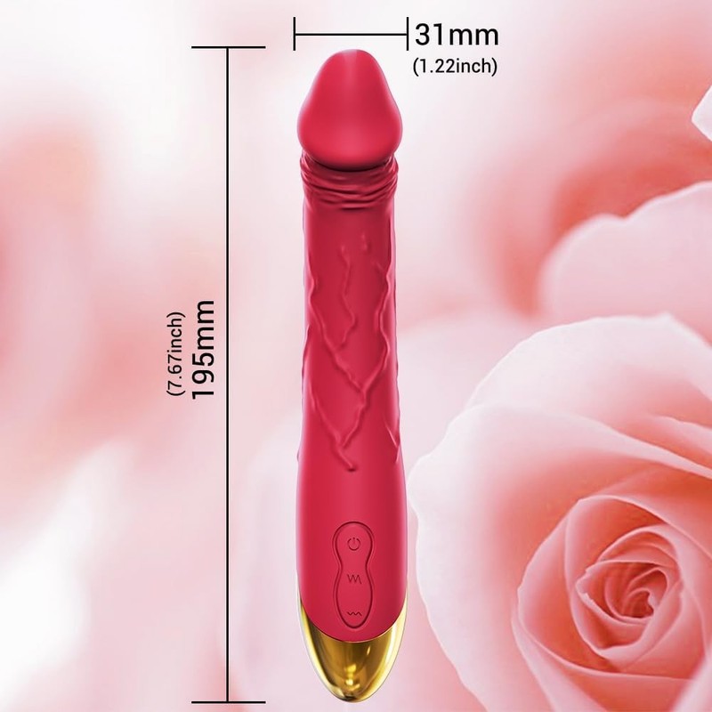 7.6 Inch Realistic Dildo Vibrator for Women，10 Powerful Vibration Modes for Cl gallery