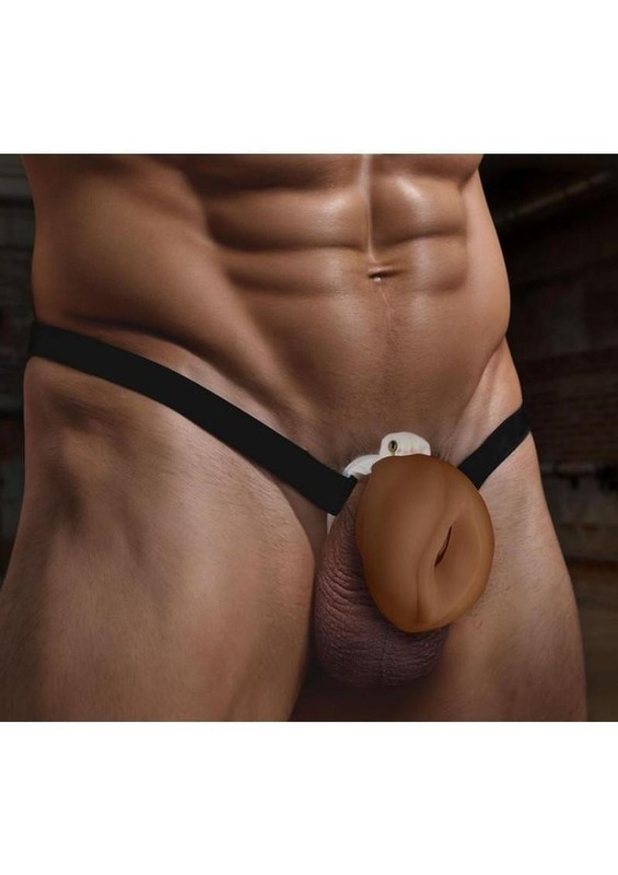 Master Series Pussy Chastity Cage – Soft TPE Cage w/ Harness, Lock & 4 Rings gallery