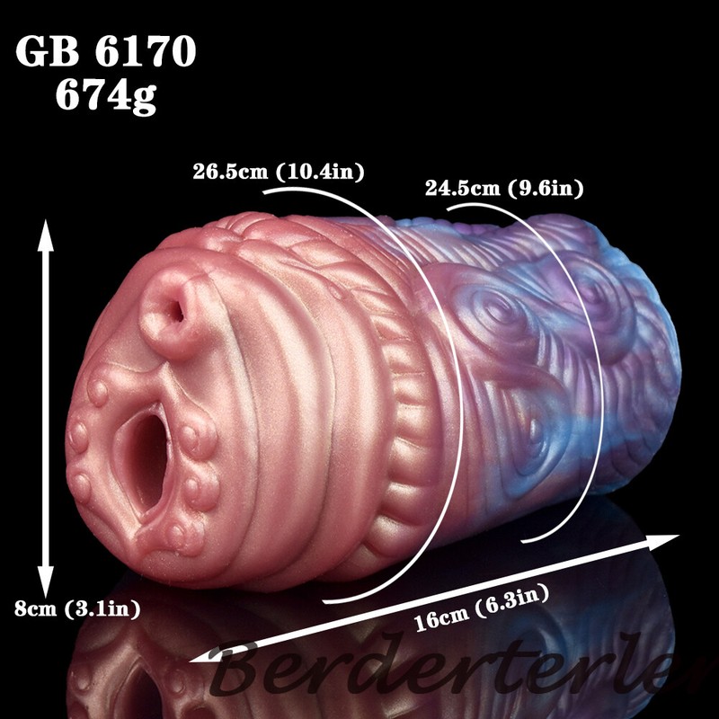 Double Dragon Hole Masturbator Silicone Aircraft Cup Realistic Vaginal Sex Toys gallery