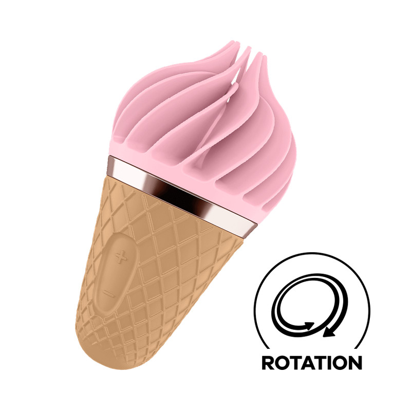 Satisfyer Sweet Treat Lay-On Clitoral Stimulator – Spinning Silicone Head, IPX7