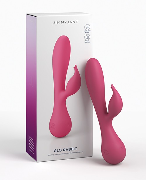 JimmyJane Glo Rabbit Heating Vibe - Pink gallery
