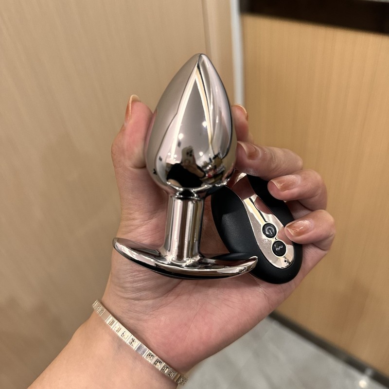 Vibrator Anal Butt Plug Metal Beads G-Spot Massager Dildo Adult Tail Sex Toy USA