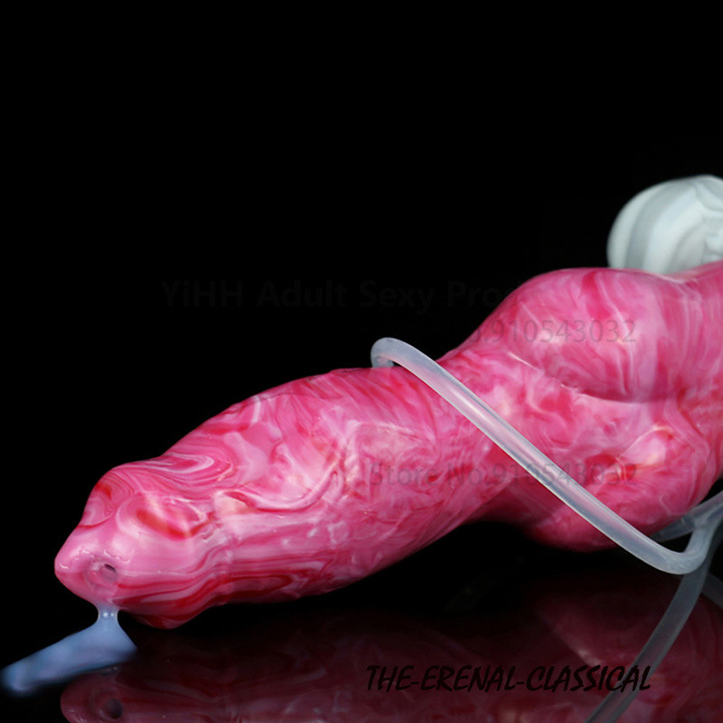 Squirting Dildos Huge Knot Ejaculation Big Dick Silicone Anal Plug Sex Toys gallery