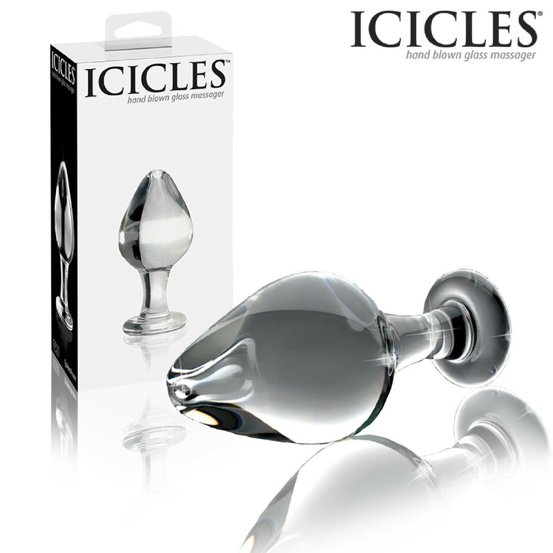 Icicles No. 25 – Smooth and Large Classic Hand Blown Glass Anal Plug
