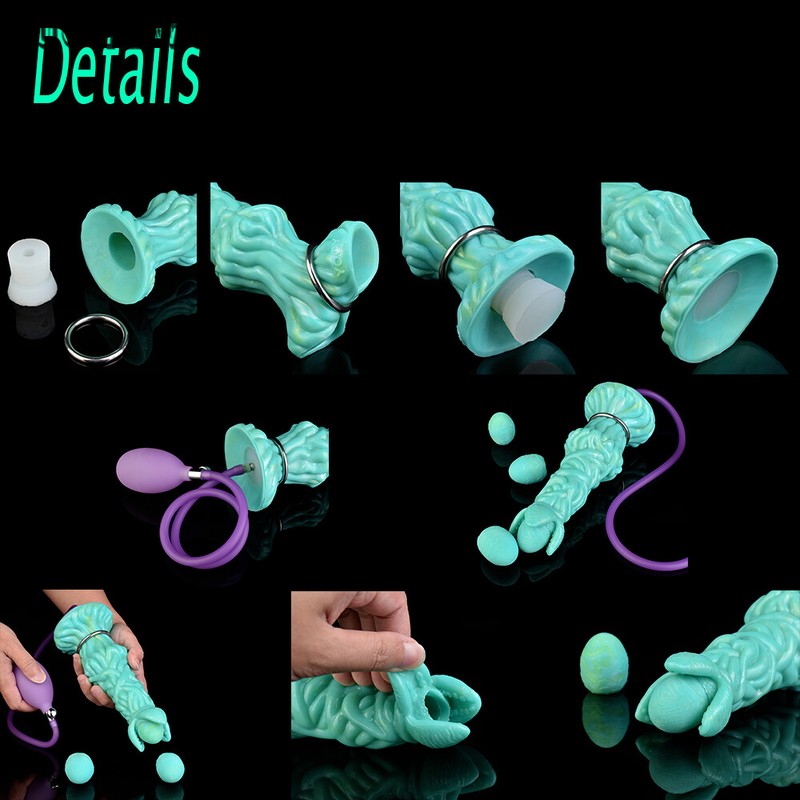 Ovipositor Dildo Lay Eggs Pneumatic Ovipositors Adult Toy Anus G Spot Massager gallery