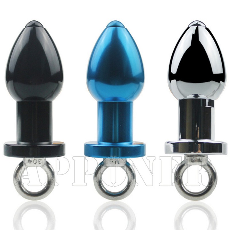 Unisex Anal Cleaning Rinsing Stopper Metal Anal Plug S Size Couples Flirt gallery