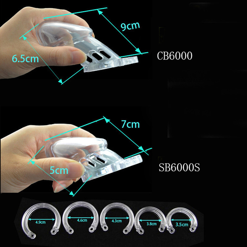 Male Chastity Penis Cock Cage Device Plastic/Silicone Lock Belt Sex Toys BDSM gallery