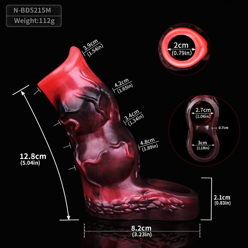 Big Male Penis-Girth-Enlarger-Enhancer-Extension-Extender-Sheath Fantasy Sleeve
