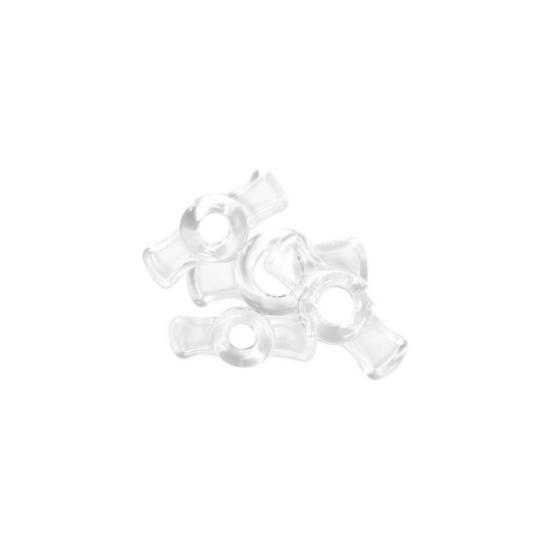 Doc Johnson TitanMen Cock Ring Set - Clear gallery