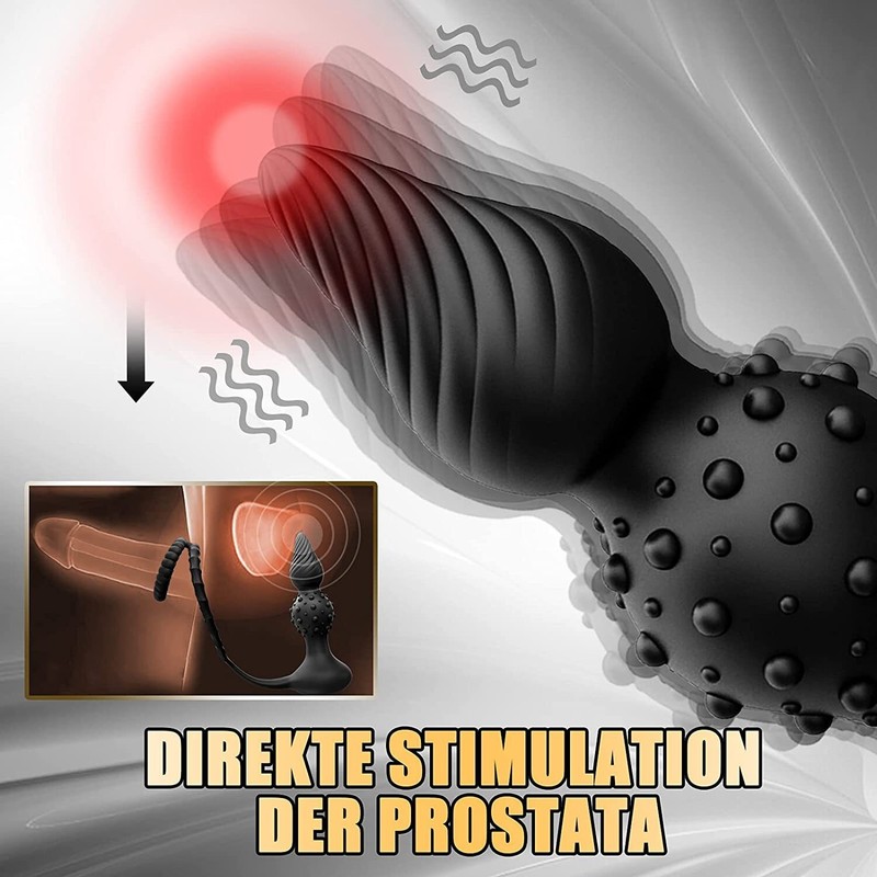 Anal Vibrator Penis Cock Ring Butt Plug Male Prostate Massager Sex Toys for Men gallery