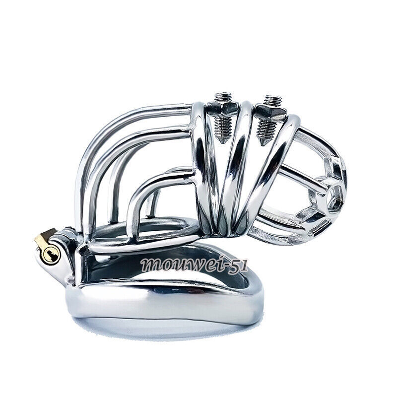 Curved Stainless Steel Penis Cage Male Chastity Device Cockrings Cock Cage