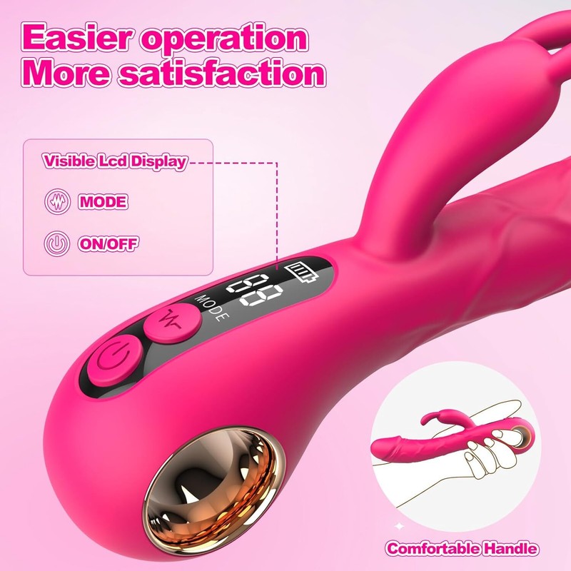 Realistic G-spot Rabbit Vibrator Dildo Anal Clitoral Massager Sex Toys for Women gallery